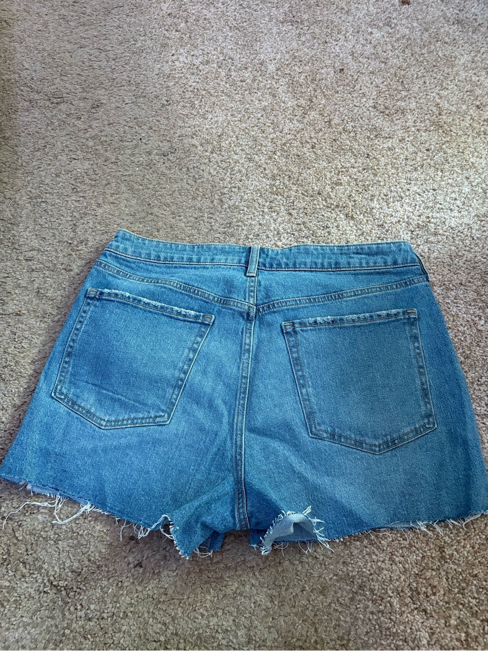 Old Navy Light Blue Distressed Denim Cutoff Shorts - Picture 2 of 3